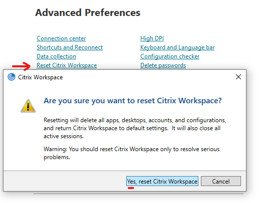 Reset Citrix Workspace – Arizona Community Physicians